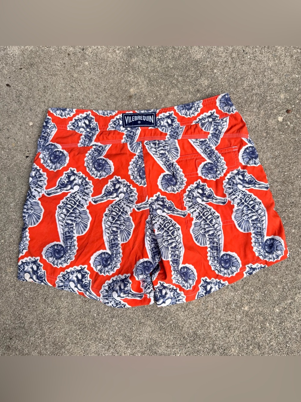 Vilebrequin Men's L Swim Trunks Sea Turtle Seahorse Floral Nylon Board Shorts - Picture 4 of 4